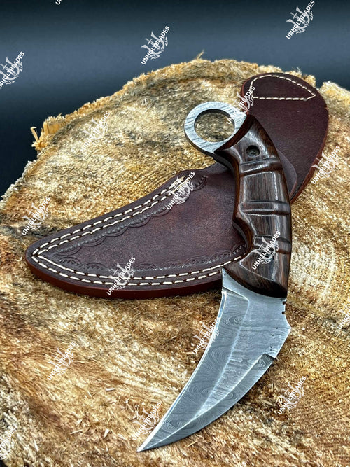 Damascus Steel Handmade Karambit Knife