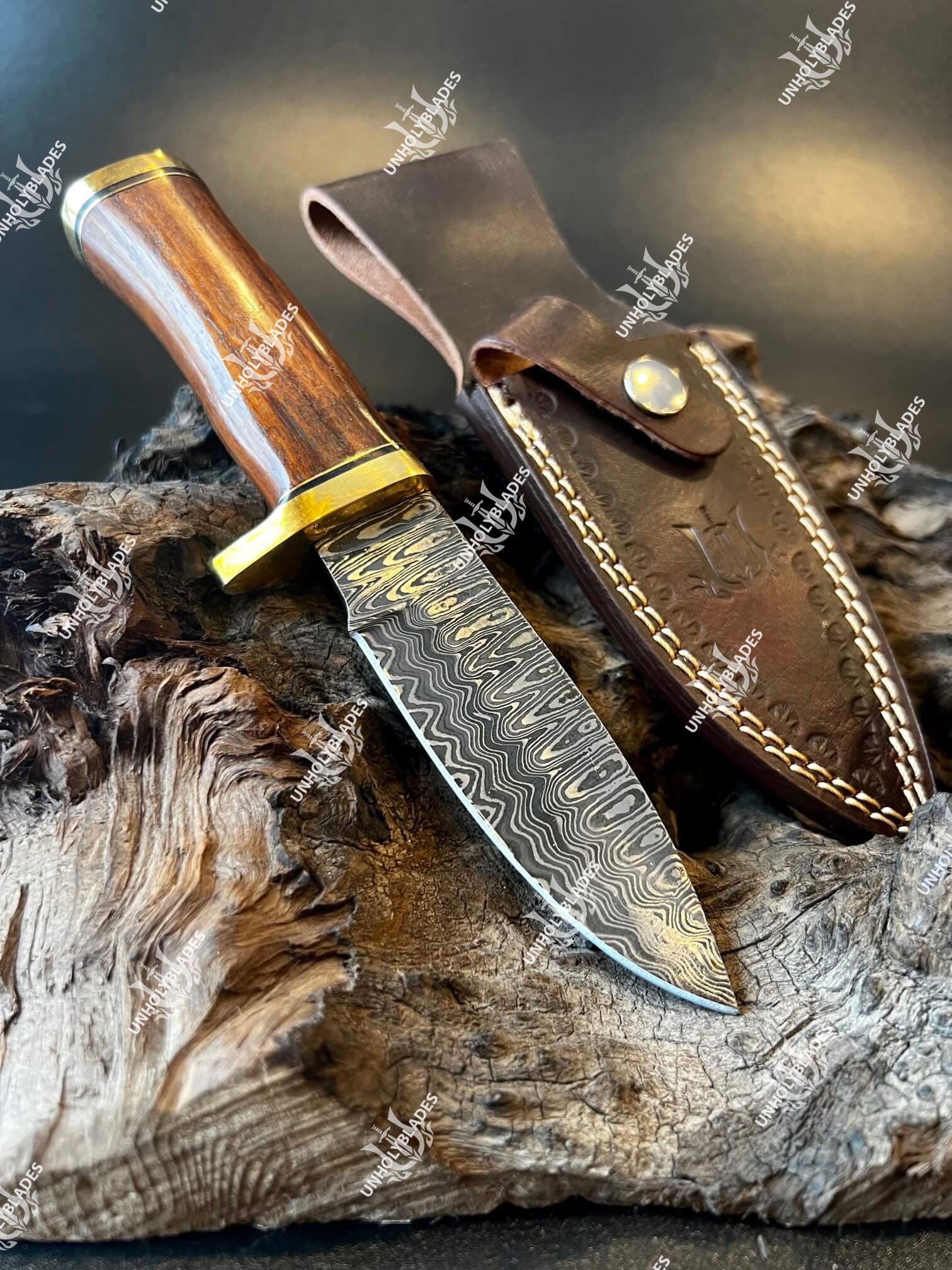 Knife - Electra Parer Damascus Cutlery Blade with Bolster