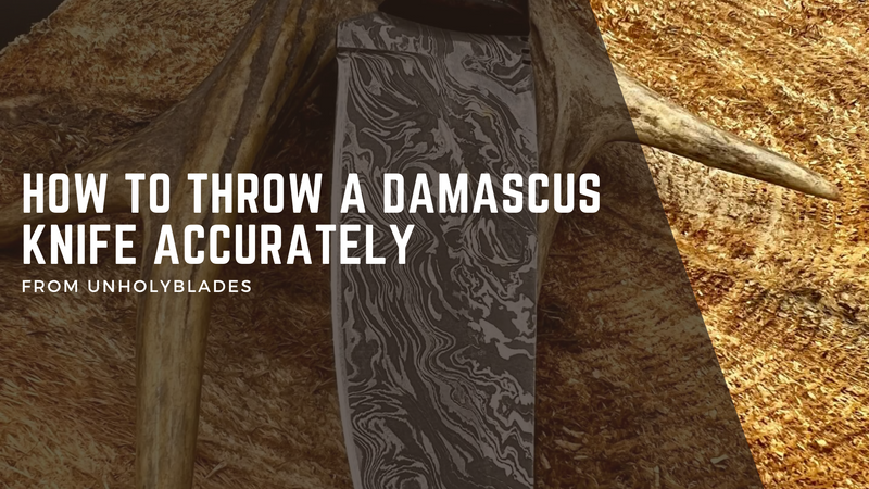 How to throw a Damascus knife accurately