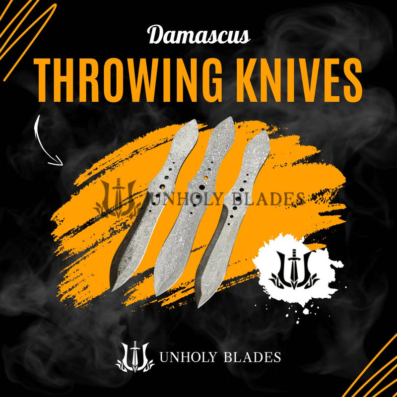 Damascus Throwing Knives