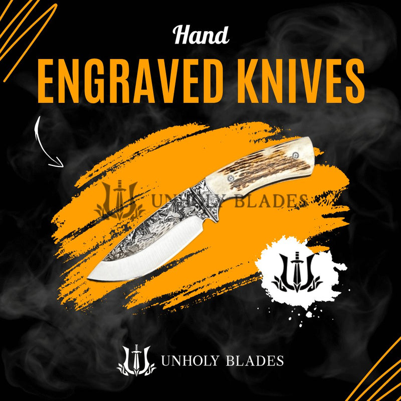 hand engraved knives