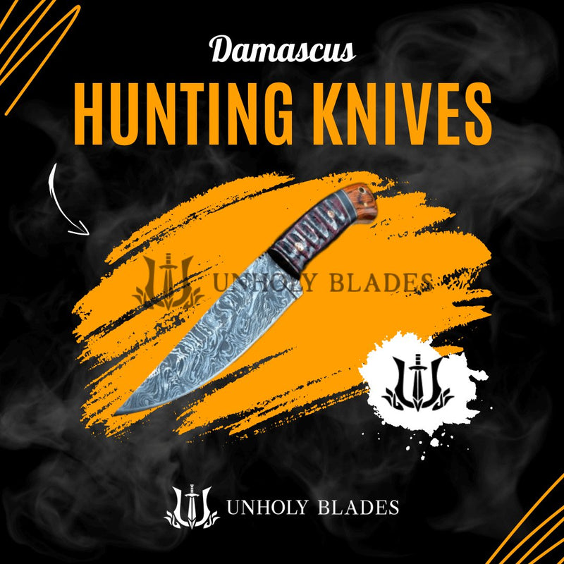 Damascus Hunting Knives