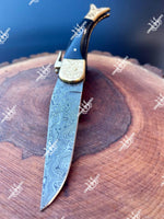 Ratchet Rampuri Folding Knife with Buffalo Horn