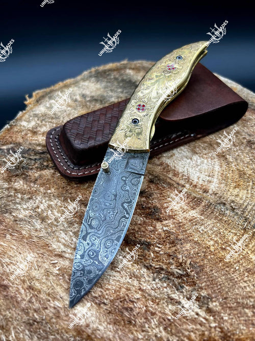 Damascus Folding Knives
