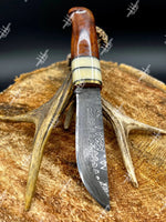 9 Inches Handmade Damascus Steel Skinning Knife