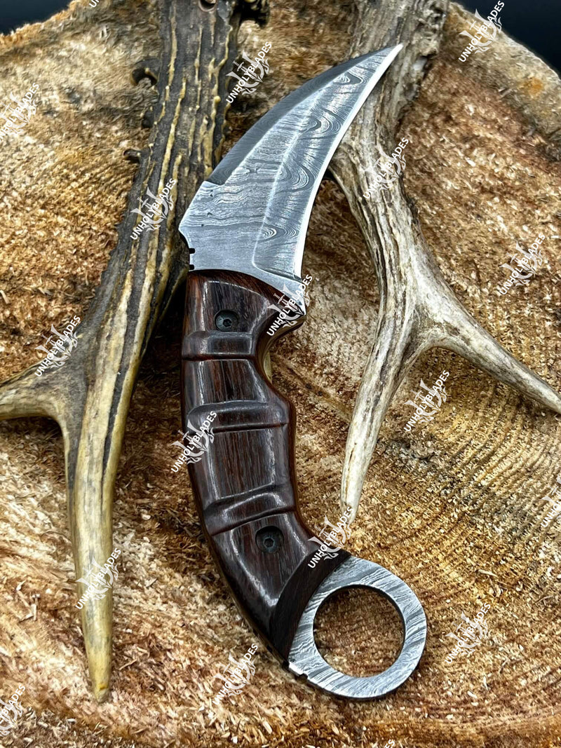 Damascus Steel Handmade Karambit Knife