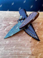 Custom Handmade Damascus Steel Skinner Knife