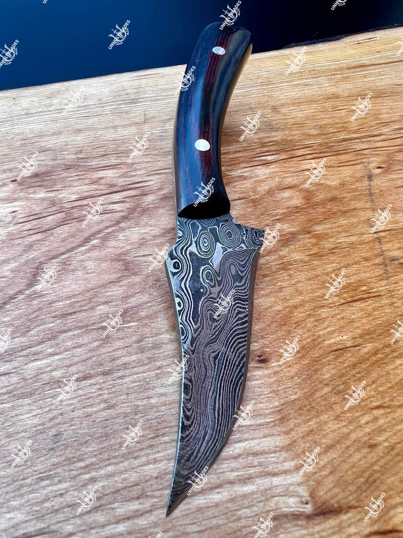 3 Inch Blade Handmade Damascus Steel Skinning Knife