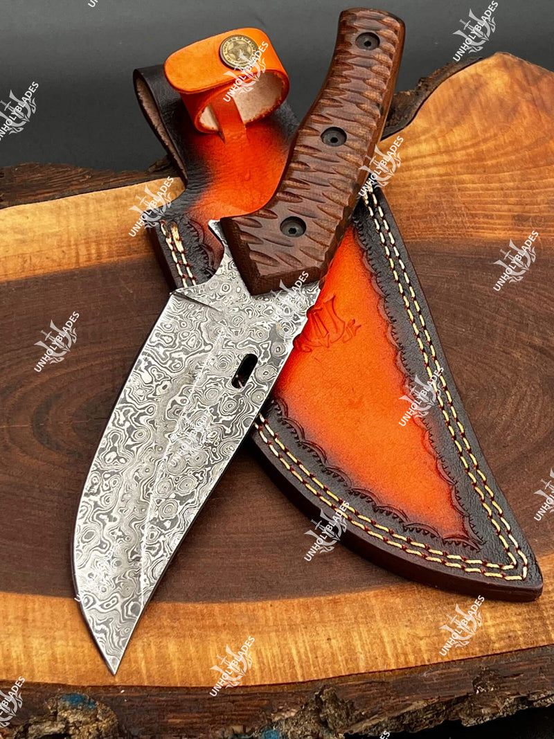 11 Inch Damascus Steel Handmade Outdoor Knife