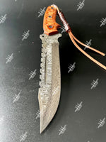 Hunting Knife With Densified Wood Handle